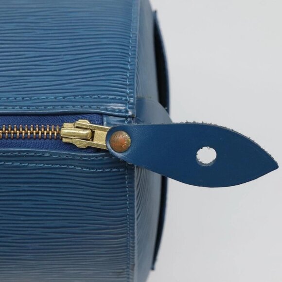 LOUIS VUITTON Epi Speedy 30 Hand Bag Toledo Blue - Picture 7 of 15